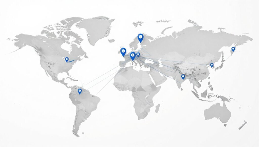 Global MAIKONG distributor network map