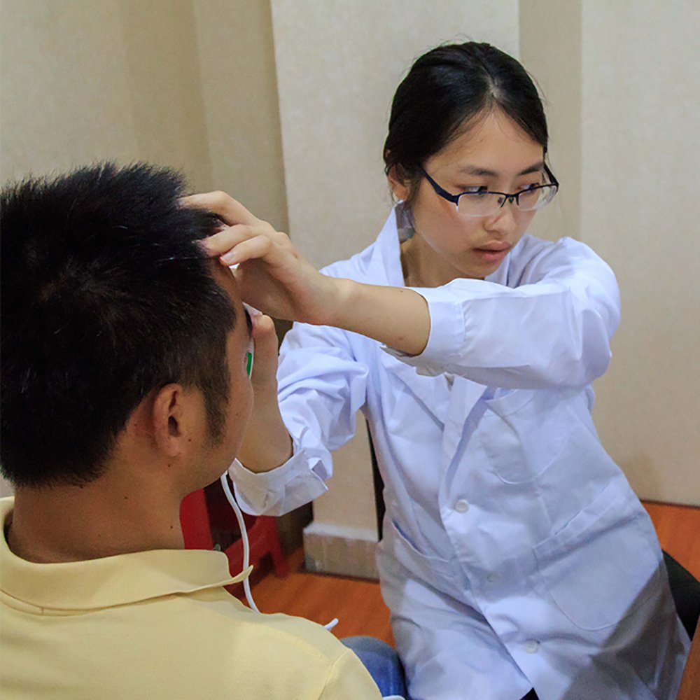 Various healthcare settings using iridology cameras