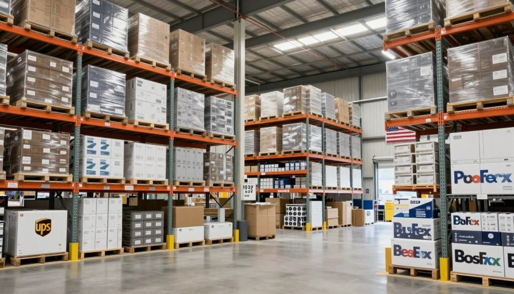 MAIKONG US warehouse facility with organized inventory and shipping department