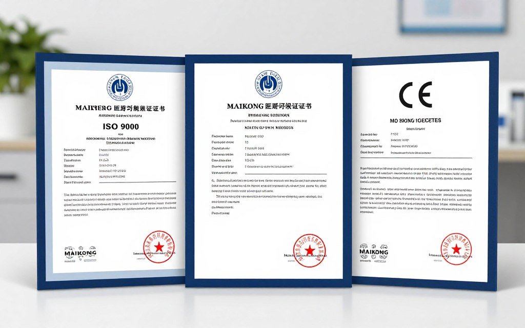MAIKONG certifications ISO9000 and CE certificates
