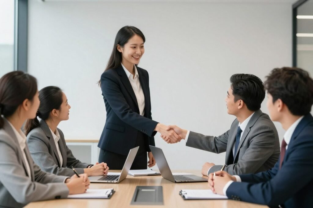 MAIKONG partnership handshake professional collaboration