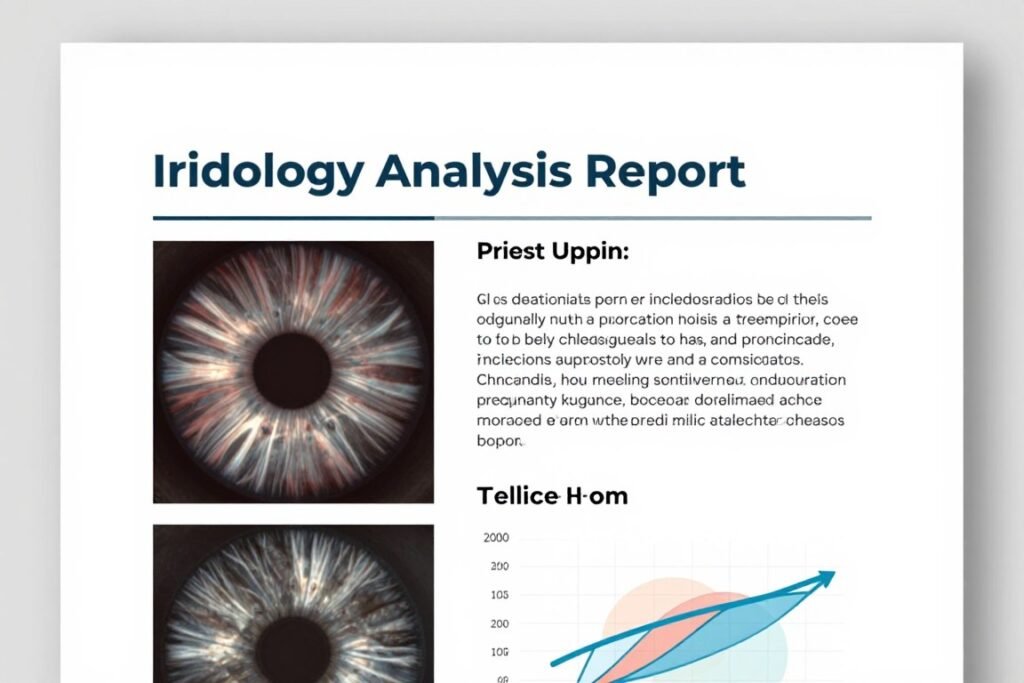 Sample generated iridology analysis report