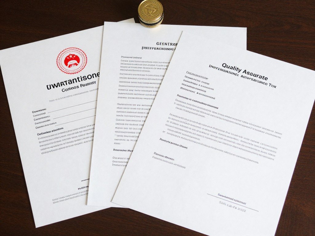 Warranty certificate and service agreement documents