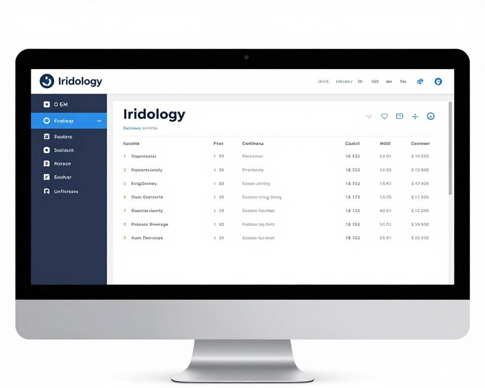 custom branded iridology software interface