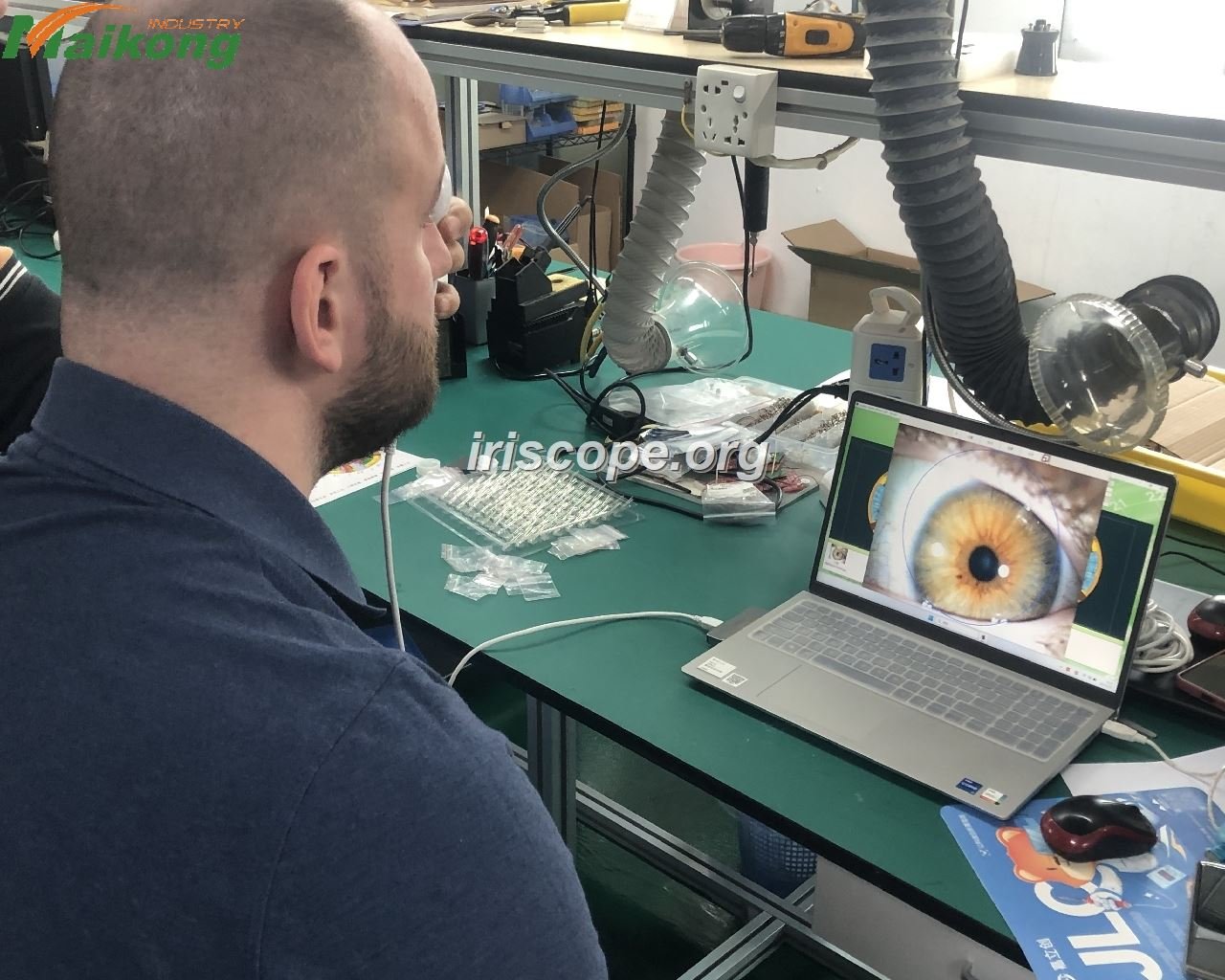 Iridology Amarillo TX 23 Professional iridology camera capturing detailed iris color patterns for analysis