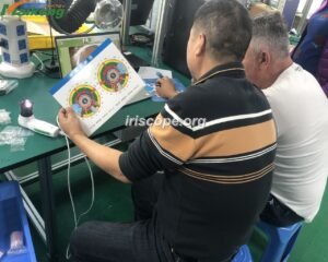Iridologist in Putnam County NY 2 MAIKONG iridology camera manufacturing facility in Shenzhen, China, showing modern production lines and quality control equipment