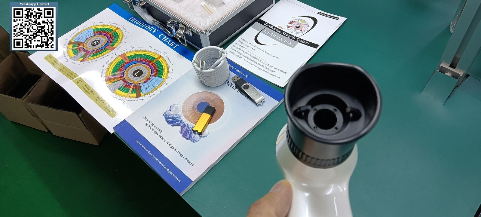 MAIKONG iridology camera system with multilingual software interface for training institutions