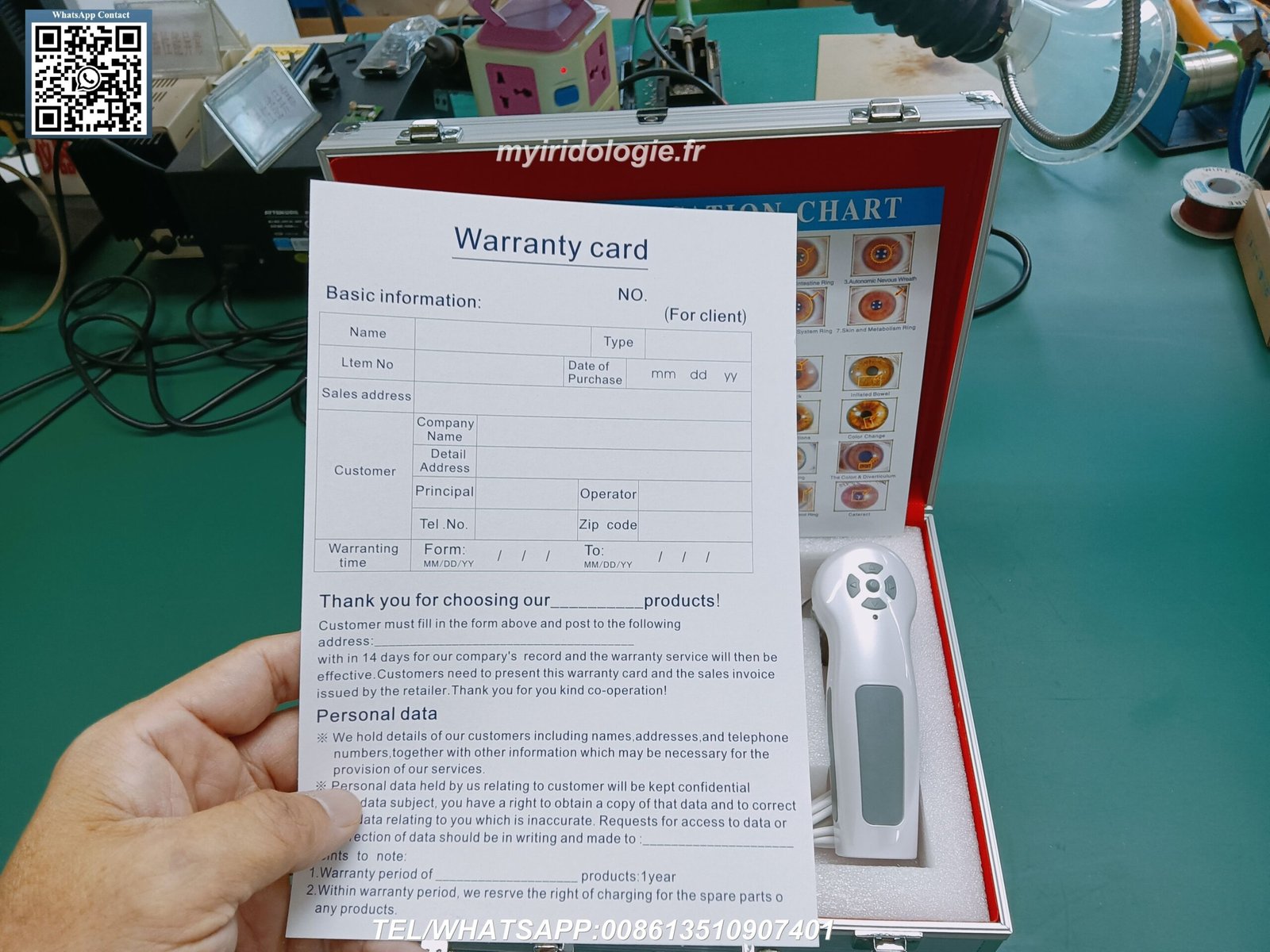Various iridology camera models displayed for comparison