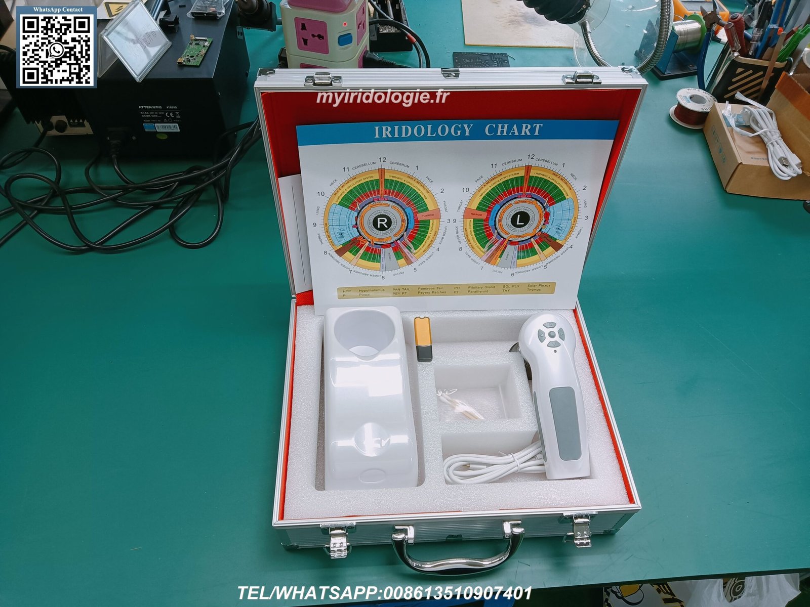 Complete iridology camera system package contents