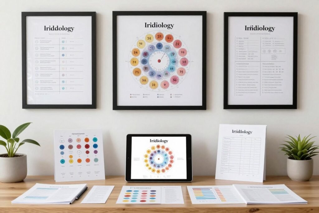 Complete professional iridology chart resource library