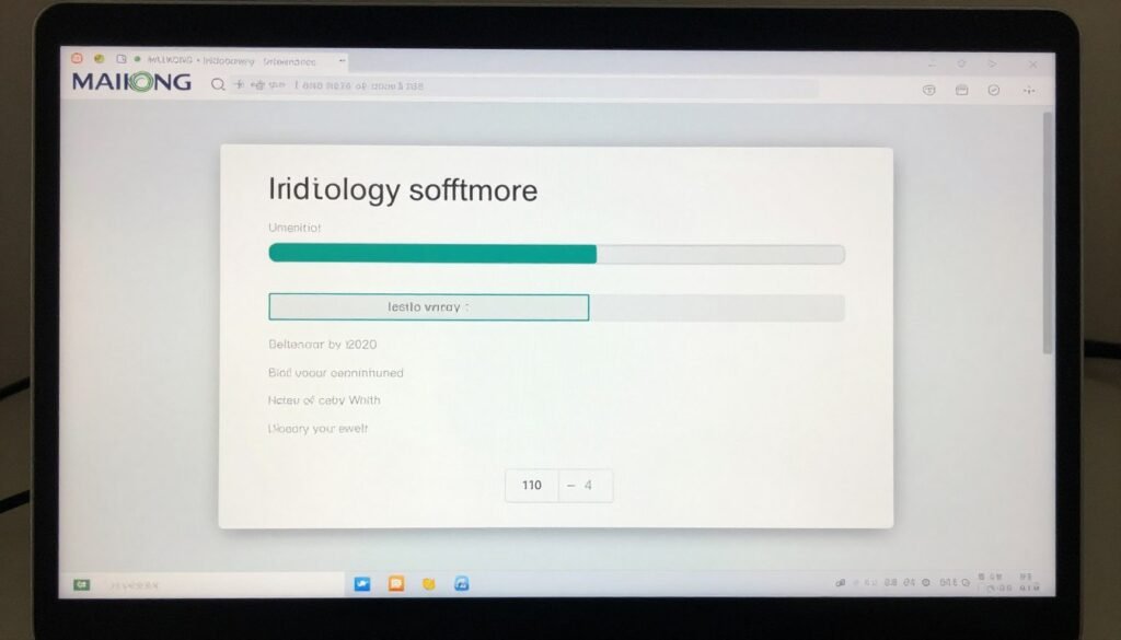 Computer screen showing MAIKONG software installation wizard