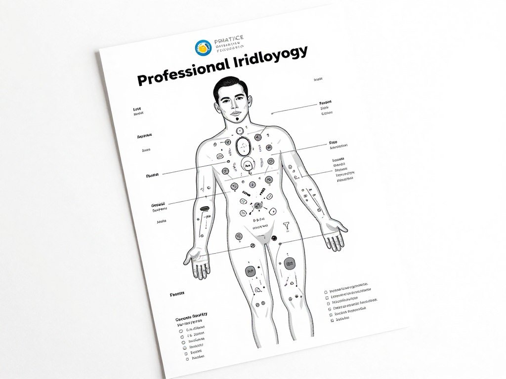 Customized branded iridology chart example
