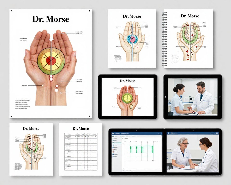 Different formats of Dr Morse iridology charts available