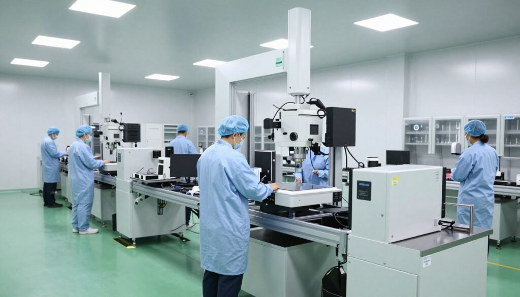 MAIKONG manufacturing facility showing production equipment and quality control processes