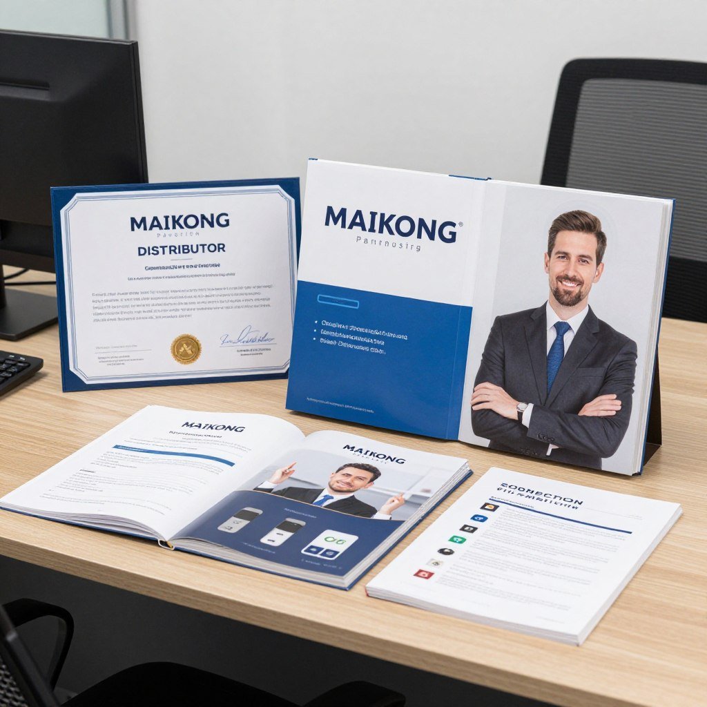 MAIKONG partner certificate and welcome materials