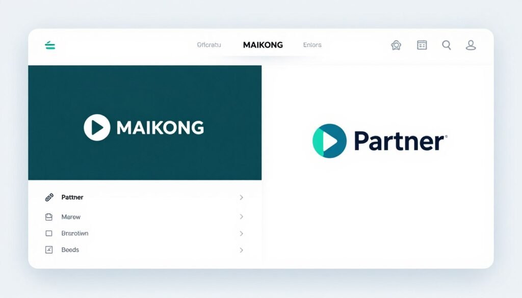 MAIKONG white-label iridology software showing custom branding example for distributor partner