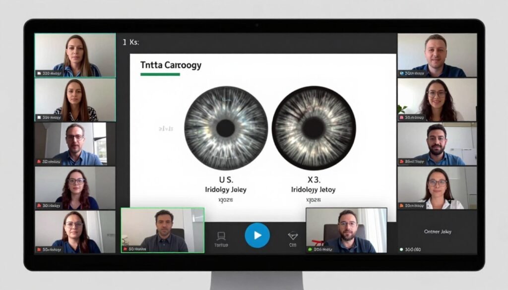 Online iridology continuing education webinar session