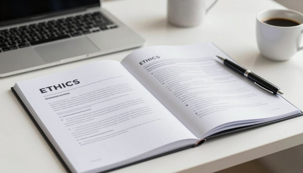Professional ethics training materials and compliance documentation for iridology practice