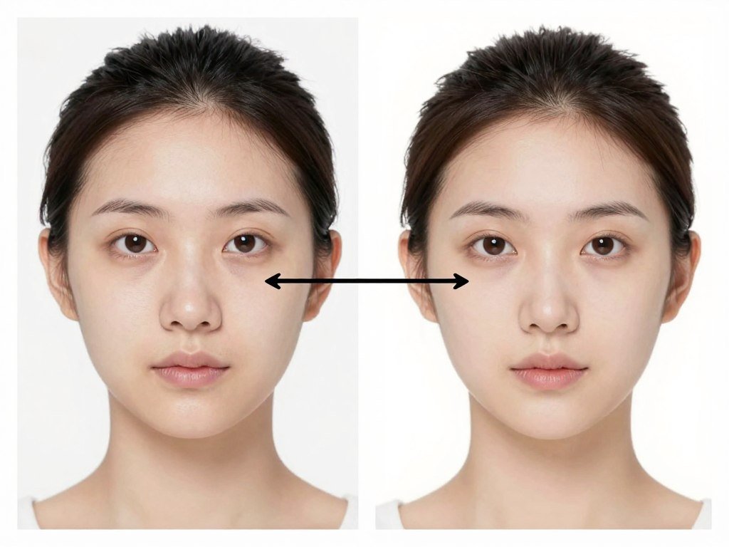 Side-by-side comparison showing iris photos taken years apart with minimal visible changes