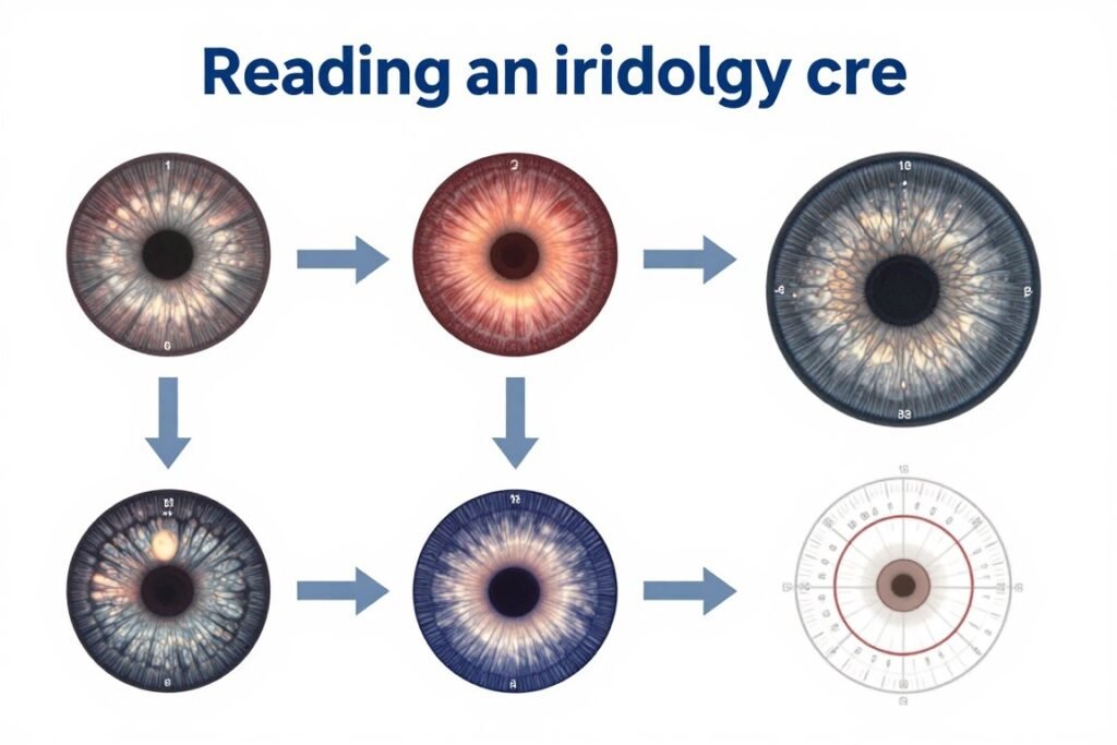 Step-by-step guide to reading iridology charts