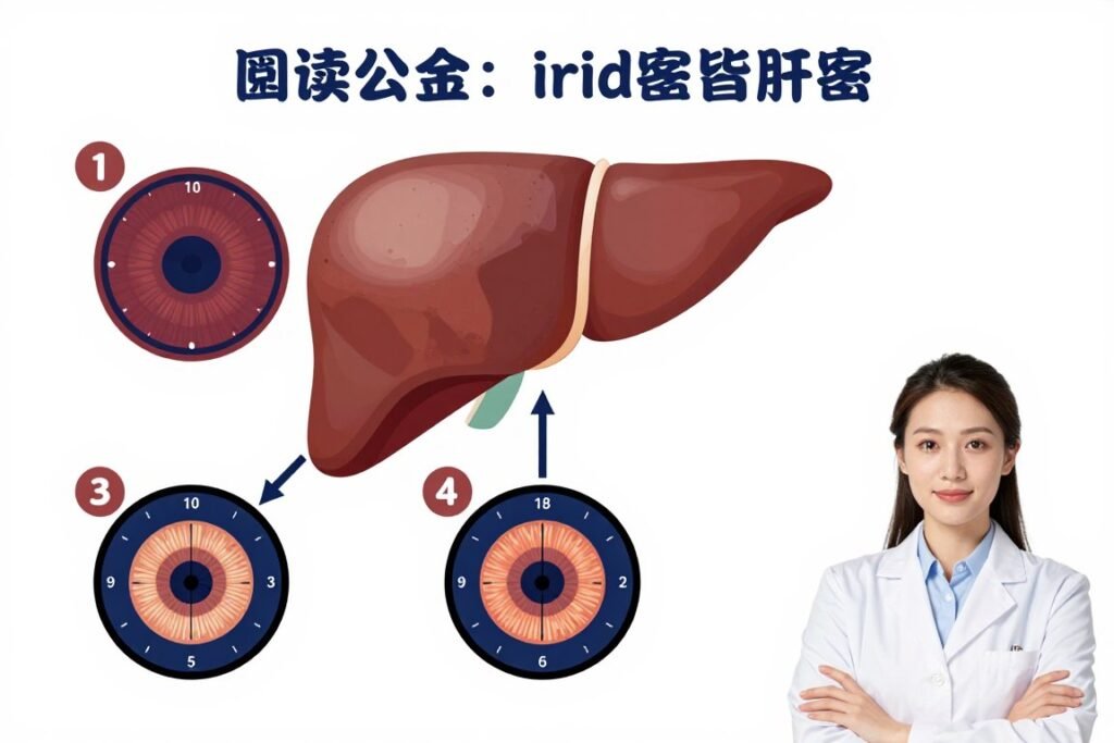 Step-by-step guide to reading liver zones on iridology chart