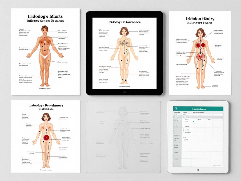 bernard jensen iridology chart resource package