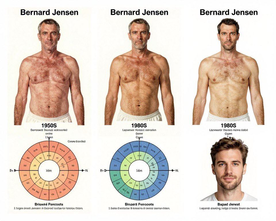 bernard jensen iridology chart variations and versions