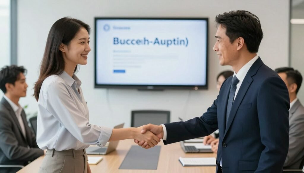 business partnership handshake