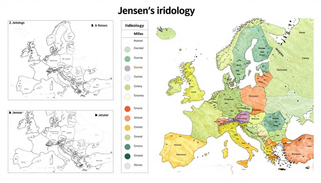 iridology chart jensen compared to other mapping systems