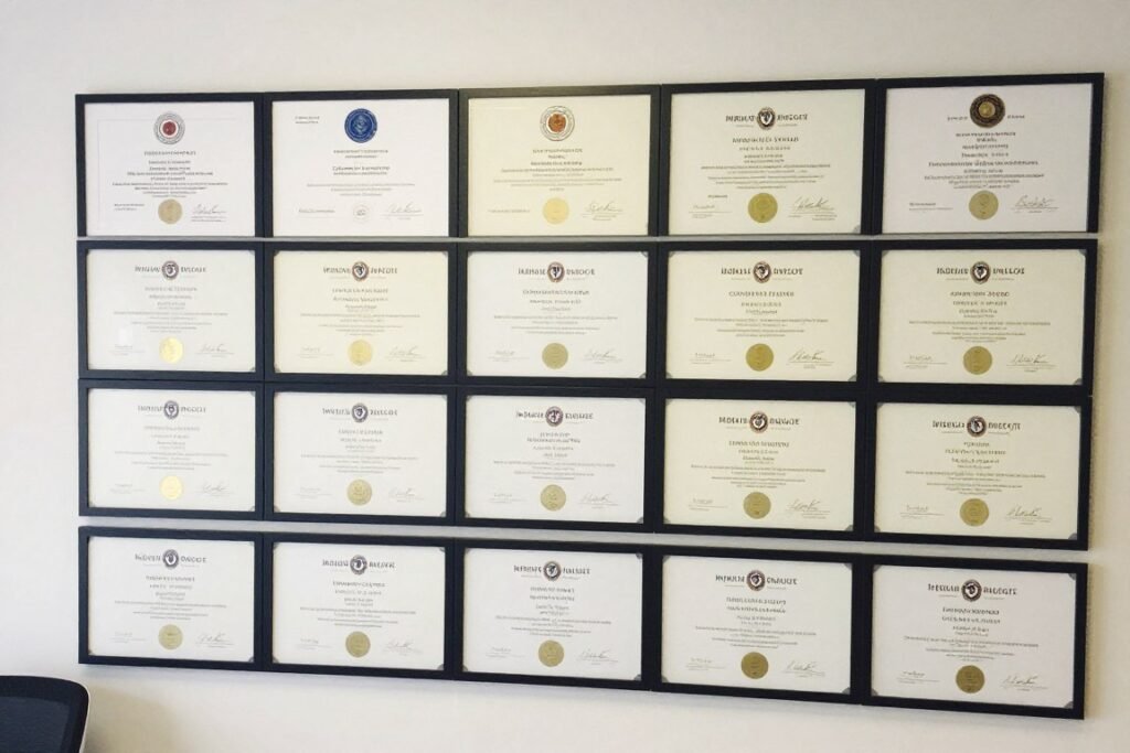 official iridology certification credentials and badges