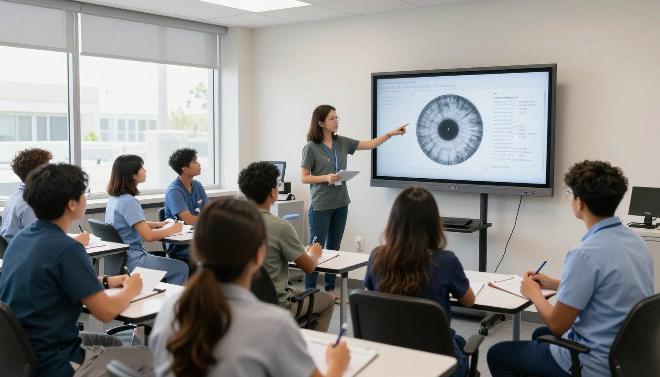 Iridology San Diego 1 Professional iridology training session in San Diego classroom setting